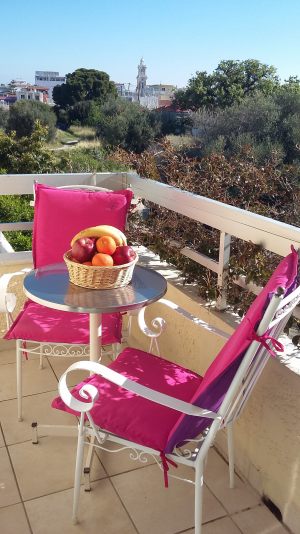 Balcony with fruits